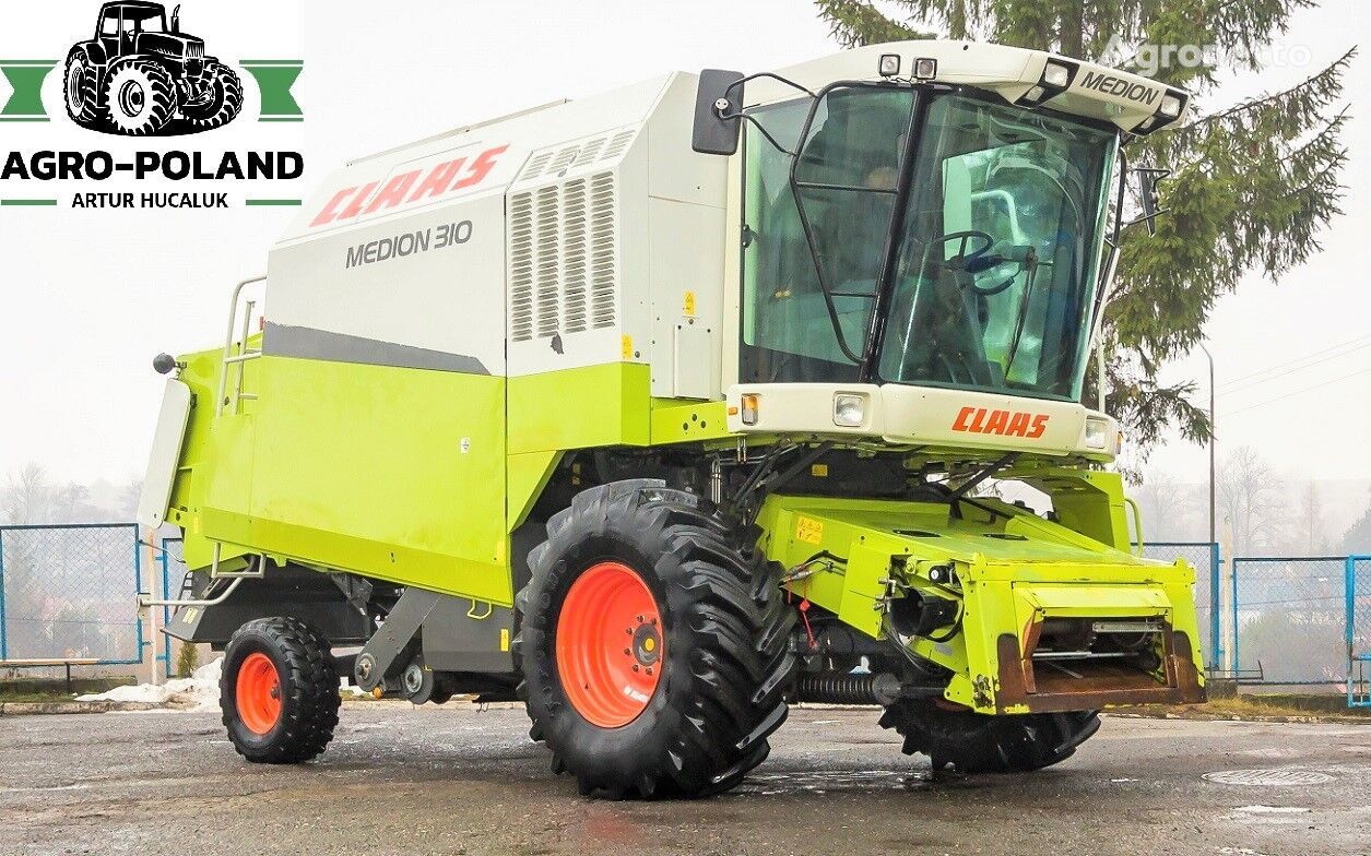 máy gặt đập liên hợp Claas MEDION 310 - 2009 ROK - HEDER 5,1 M - MOCNIEJSZY SILNIK 220 KM